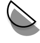 half circle with shaddow